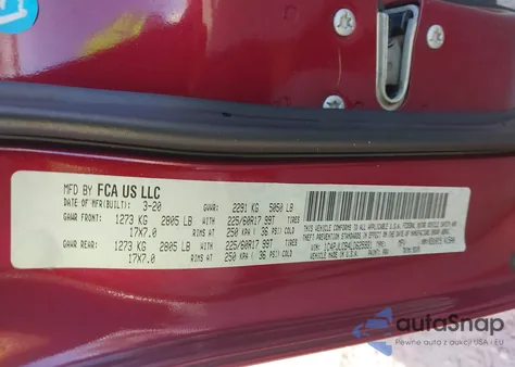 2020 Jeep Cherokee Latitude Fwd z USA, uszkodzony, nr VIN 1C4PJLCB4LD625931